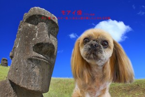 モアイ像岩下クゥ